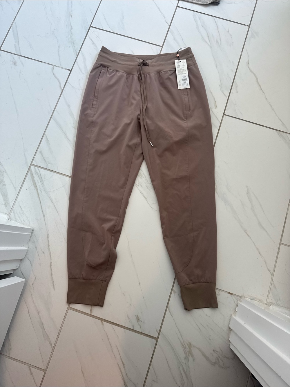 CALIA women’s Taupe Jogger Pants - Drawstring Waist